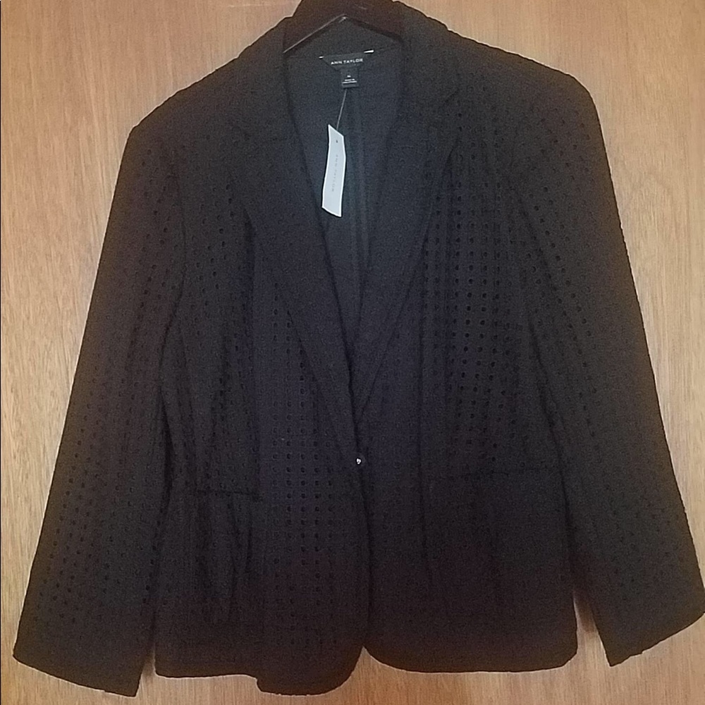 Ann Taylor Eyelet Blazer